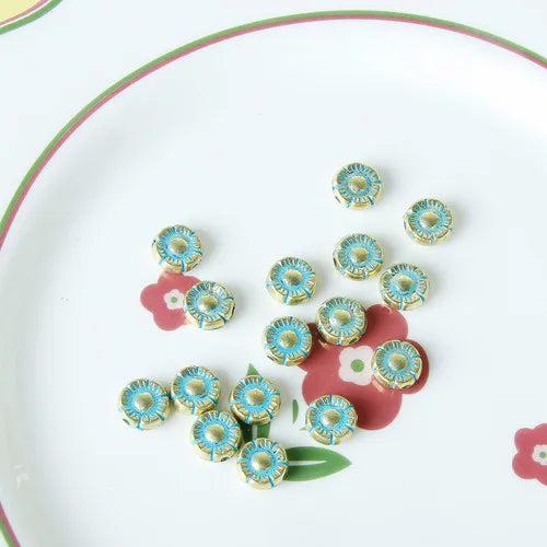 Handmade Spray Small Flower Resin Beads DIY Jewelry