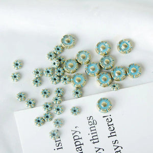 Handmade Spray Small Flower Resin Beads DIY Jewelry