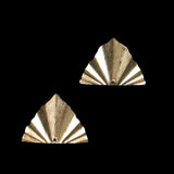20pcs Brushed Brass Geometric Shape Wrinkle Earrings Bracelet Pendant