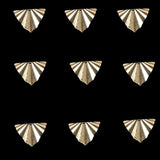 20pcs Brushed Brass Geometric Shape Wrinkle Earrings Bracelet Pendant