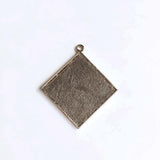 Square Wool Stuff Spacer Pendant Necklace Supplies 4pcs KP2001