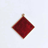Square Wool Stuff Spacer Pendant Necklace Supplies 4pcs KP2001