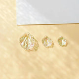 Peony Flower Leaf Earrings & Accessories Set