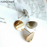 PURPLEGRAPE metal stud earrings for DIY - 10 pieces