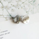 PURPLEGRAPE metal stud earrings for DIY - 10 pieces