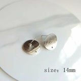 PURPLEGRAPE metal stud earrings for DIY - 10 pieces