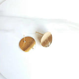 PURPLEGRAPE metal stud earrings for DIY - 10 pieces