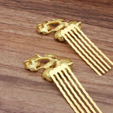10 PCS 5 Teeth Flowers Hair Combs Base DIY Jewelry Headdress Accessories