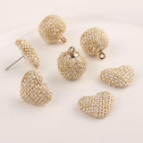 Love Heart Earrings DIY Materials