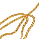 5.5MM Flat Double Layer Cuban Chain, 1M Stainless Steel