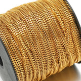 5.5MM Flat Double Layer Cuban Chain, 1M Stainless Steel
