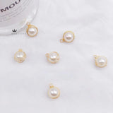 DIY Copper Plated Pearl Earring Set