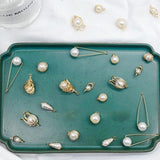 DIY Copper Plated Pearl Earring Set