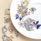 20pcs Mixed Butterfly Eye Rhinestone Charms Pendant DIY Jewelry Making