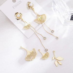 10pcs Leaf Pendant Base for Earrings Necklace DIY Jewelry Making