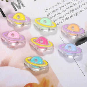 10pcs Acrylic Planet Beads 4mm DIY Jewelry Acces