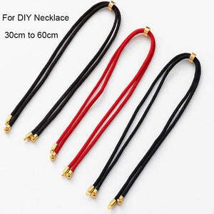 5pcs 3mm Red Rope Adjustable Chain for DIY Necklaces Charms Jewelry