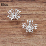 BoYuTe 17MM Metal Brass Filigree Flower Diy Jewelry Materials