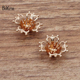 BoYuTe 17MM Metal Brass Filigree Flower Diy Jewelry Materials