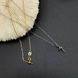 2PCS Stainless Steel Sun Chains Necklace with Clasp Components