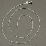 2PCS Stainless Steel Sun Chains Necklace with Clasp Components
