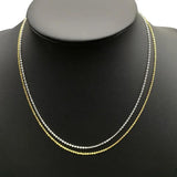 2PCS Stainless Steel Sun Chains Necklace with Clasp Components
