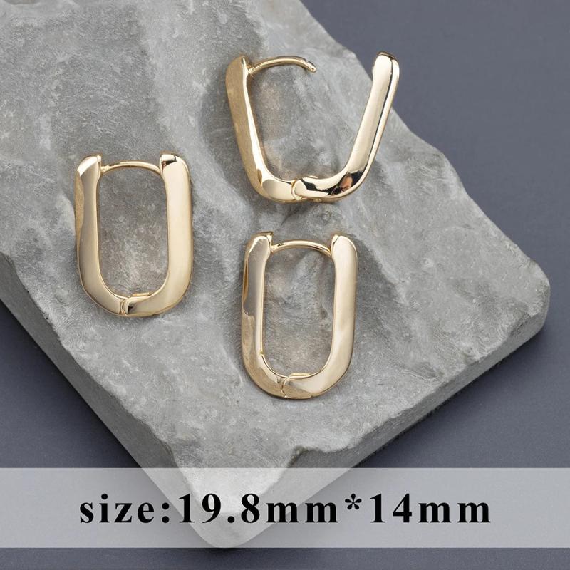 18K Plated Copper Metal Clasp Hooks for Jewelry Making (4pcs/lot)