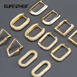18K Plated Copper Metal Clasp Hooks for Jewelry Making (4pcs/lot)