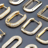 18K Plated Copper Metal Clasp Hooks for Jewelry Making (4pcs/lot)