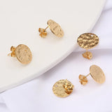 10Pcs Stainless Steel Flower Stud Earring Posts DIY Jewelry Making