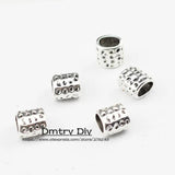 10pcs Ancient Silver Charms Beads Vintage Spacer For DIY Jewelry LC0124
