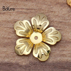 BoYuTe Metal Brass Stamping Flower Jewelry Accessories