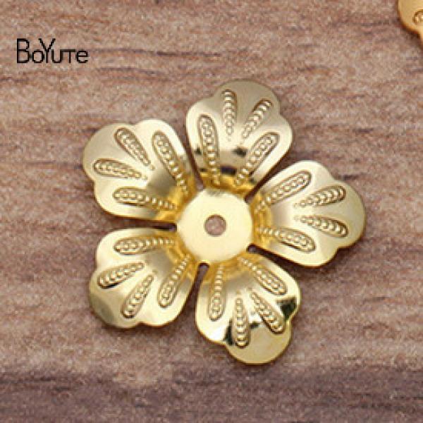 BoYuTe Metal Brass Stamping Flower Jewelry Accessories