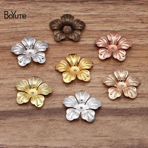 BoYuTe Metal Brass Stamping Flower Jewelry Accessories