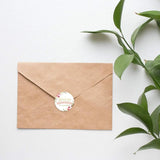 500pcs Floral Circle Thank You Stickers for Small Business Labels