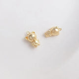 4PCS 14k Filled Zircon Animal Necklace DIY Bracelet Jewelry
