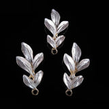 10 PCS Metal Alloy KC Leaves Pendant Charms For Jewelry Making
