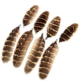 70/90MM Colorful Dot Natural Feather Tassel Pendant DIY Necklace Earring