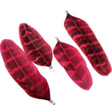 70/90MM Colorful Dot Natural Feather Tassel Pendant DIY Necklace Earring