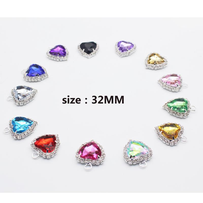 25MM Ring Peach Heart 10 Pieces for DIL Handicrafts