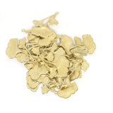 10-Piece Embossed Three Leaf Earrings Pendant Set