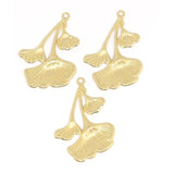10-Piece Embossed Three Leaf Earrings Pendant Set