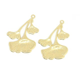 10-Piece Embossed Three Leaf Earrings Pendant Set