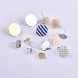 Eco-Friendly Circular Plated Wafer Earrings DIY Kit