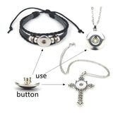 12pcs Zodiac Printed 18mm Snap Button DIY Jewelry Accessories