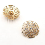 5pcs 30mm Rhinestone Crystal Buttons DIY Clothing Decoration