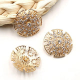 5pcs 30mm Rhinestone Crystal Buttons DIY Clothing Decoration