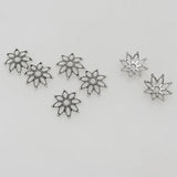 50pcs Bohemia Antique Silver Bead Caps 19mm Tassel End Cap Trays DIY Jewelry Mak