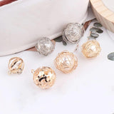 10pcs Wire Wrapped Pearls DIY Stud Earrings Pendants Charms Jewelry Findings