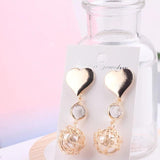 10pcs Wire Wrapped Pearls DIY Stud Earrings Pendants Charms Jewelry Findings